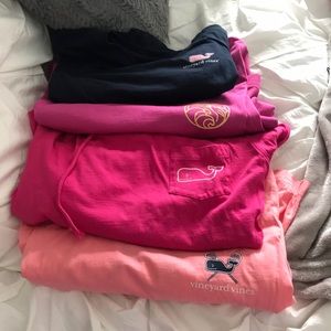 4 long sleeve vineyard vines tops!